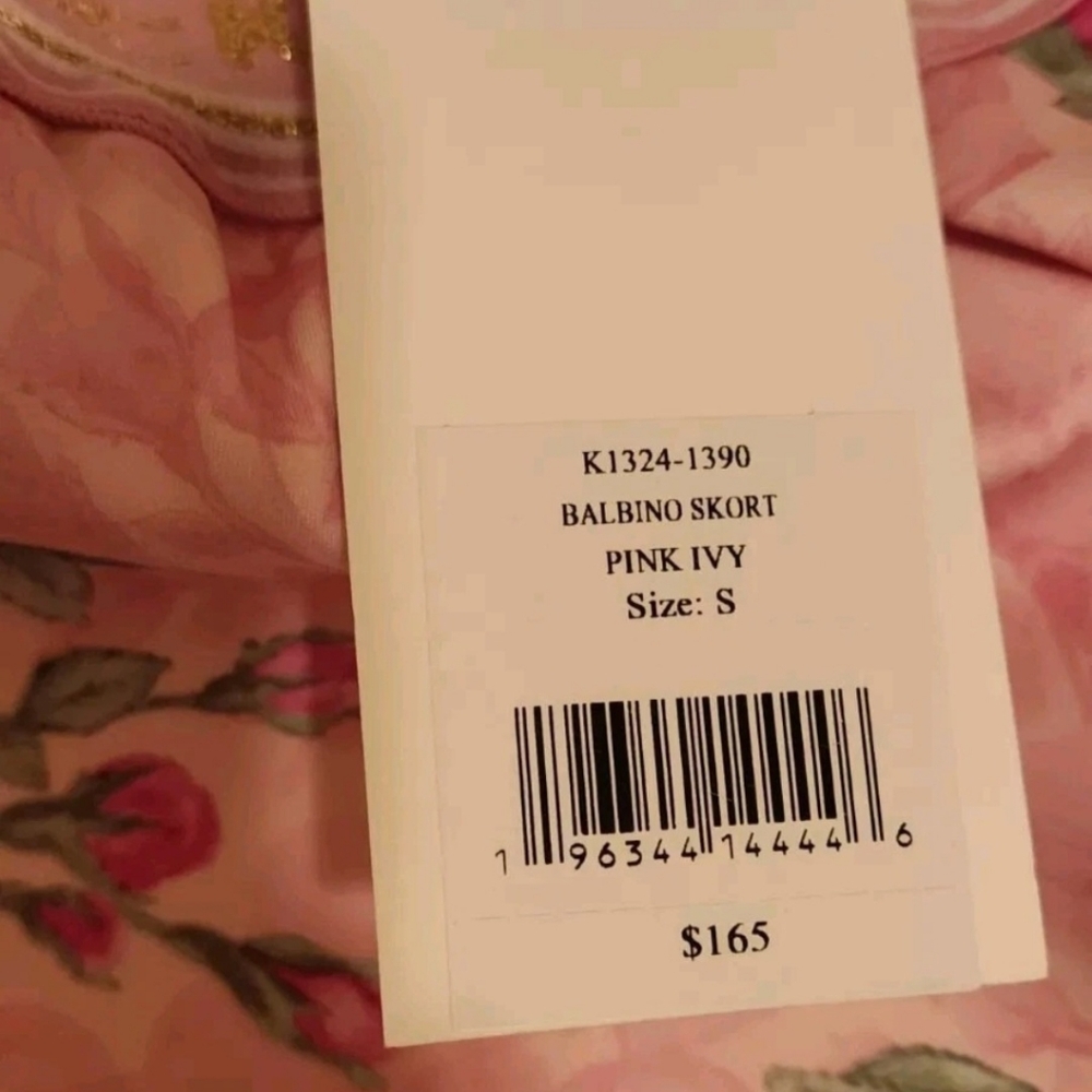 Love Shack Fancy Balbino Short Skort in Pink Ivy S NWT - Picture 10 of 10